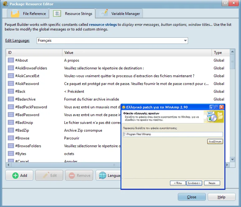 Create multilingual distributions with localization